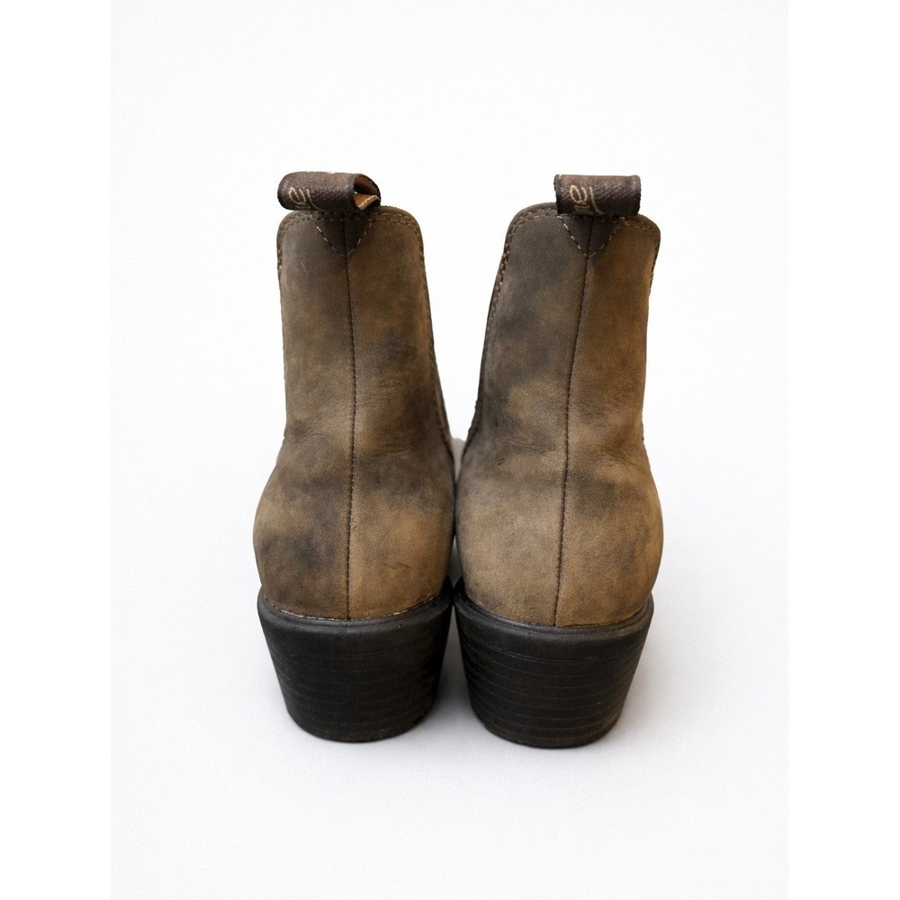 Blundstone 1673 Rustic Brown Heeled Chelsea Boots Women's US 8.5 Leather Ankle - Picture 6 of 10